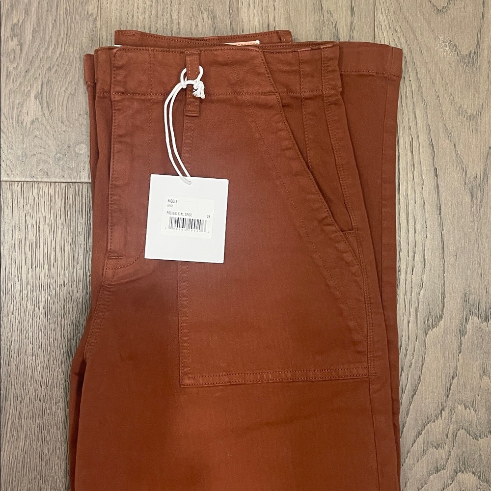 NWT Pistola Nicole Stretch Cotton Wide Leg Pants - Picture 5 of 5